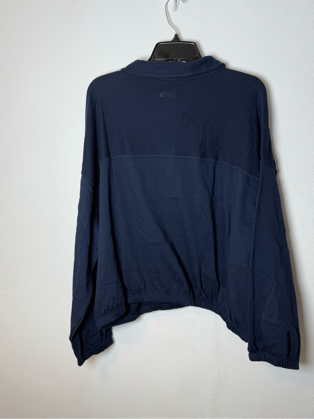 Old Navy Navy Button-Collar Pullover Fleece - Picture 5 of 6